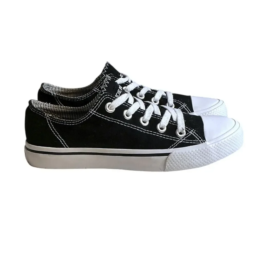 Joe Boxer Women's Black White Stella‎ Casual Sneakers Size 7M